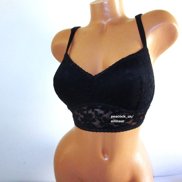 Victoria's Secret PINK Lace Push Up Bralette Bra S-DD Strappy Back 32DD 34DD - Picture 1 of 7